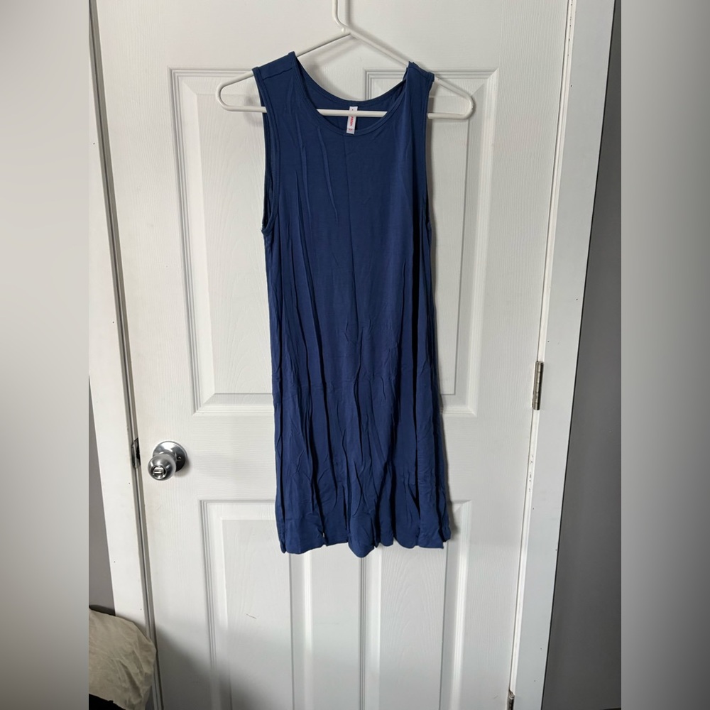 Joe Fresh Navy Sleeveless Midi Dress